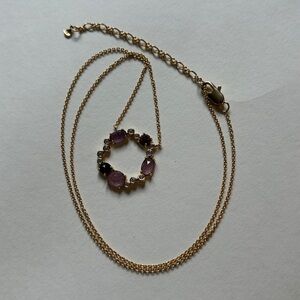 Tai lavender Gemstone Necklace 16"